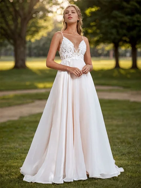 A-line kjole Organza...
