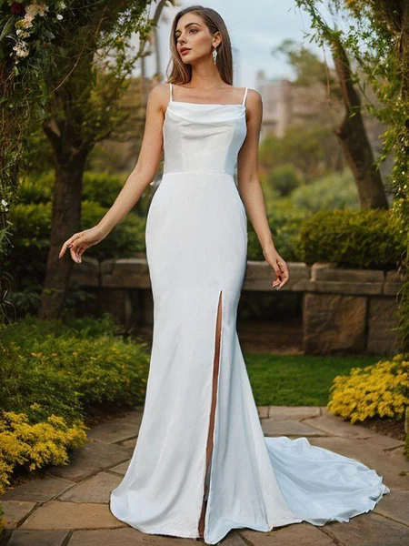 Sheath Charmeuse Ruched...