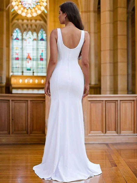 Sheath Strekk Crêpe Ruched...