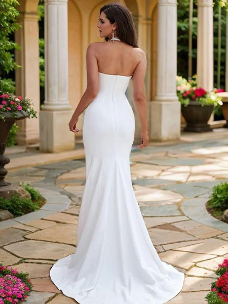 Sheath Strekk Crêpe Ruched...