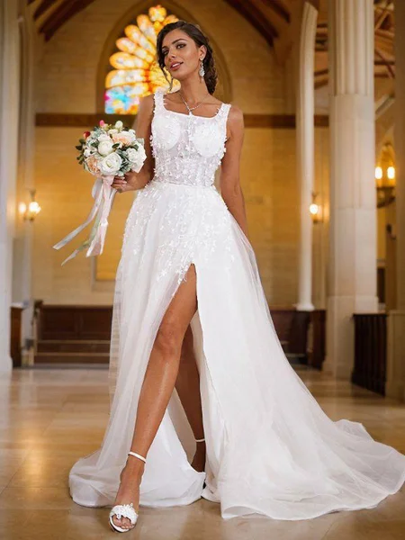 A-line kjole Organza...