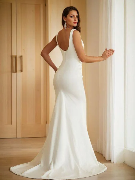 Sheath Charmeuse Ruched...