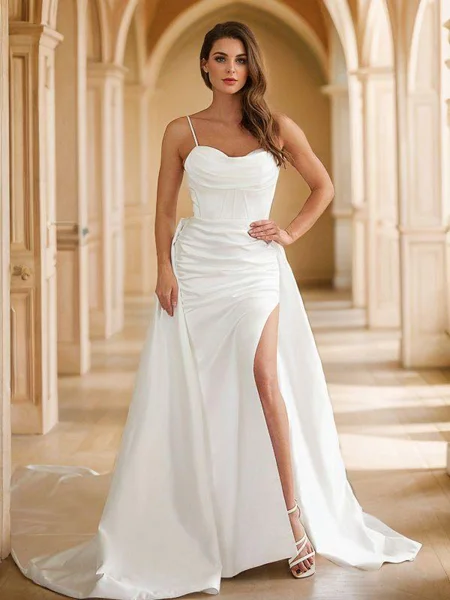 Sheath Charmeuse Ruched...