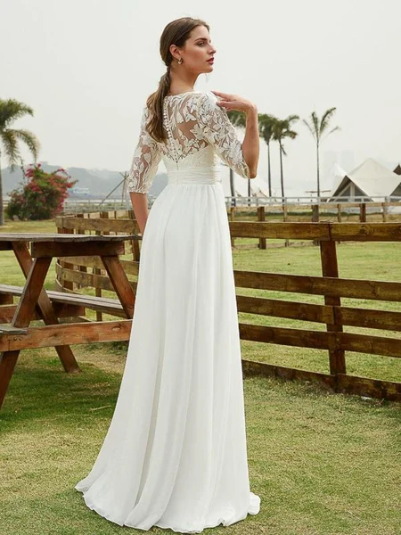 A-line kjole Chiffong...