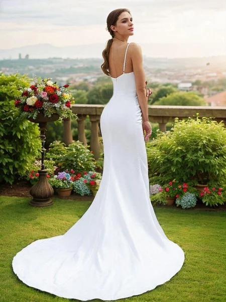 Sheath Charmeuse Ruched...
