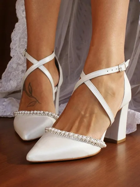 Dame PU med rhinestone...