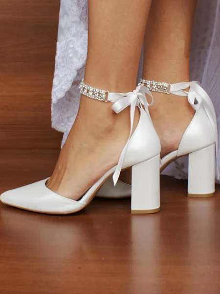 Dame PU med rhinestone...
