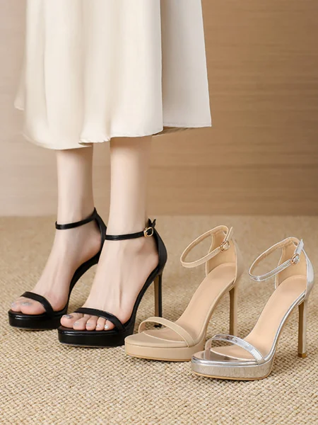Dame Peep Toe Stiletthæler