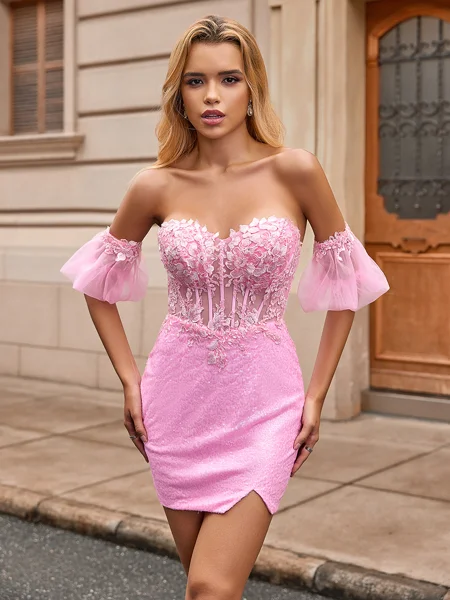 Sheath Sweetheart Kortermer...