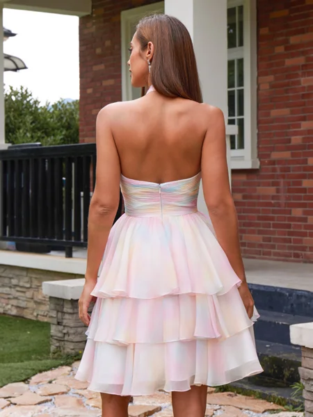 A-line kjole Halterneck...
