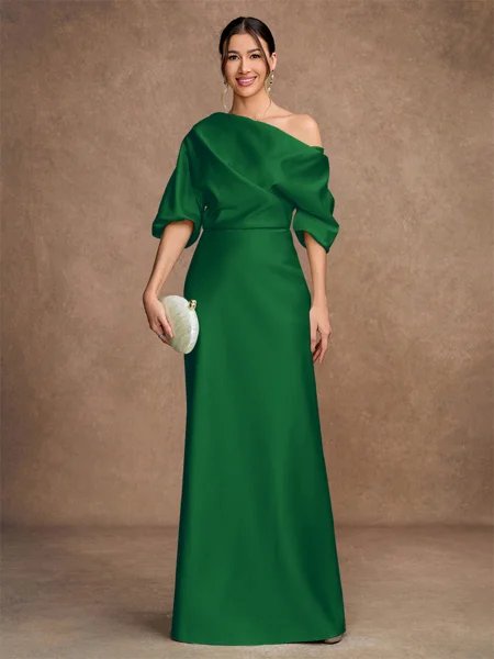 Sheath Charmeuse Ruched...