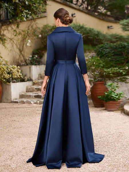 A-line kjole kjole Satin...