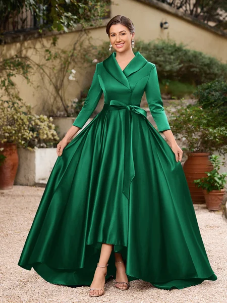 A-line kjole kjole Satin...