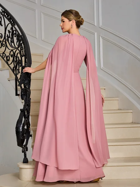 A-line kjole Scoop Plissert...