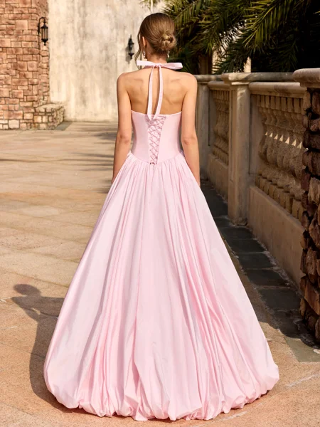 A-line kjole Halterneck...