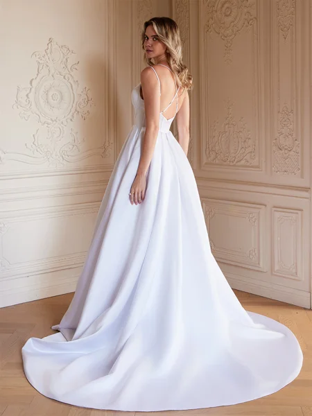 A-line kjole kjole Satin...