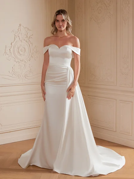 Sheath Charmeuse Ruched...