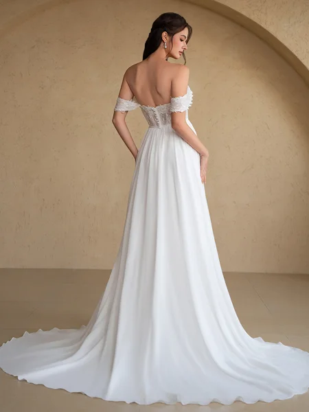 A-linje kjole Bare Skuldre...