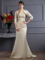 Satin 3/4 ermer applikasjon spesielle anledninger sjal