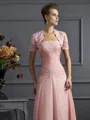 Chiffon korte ermer applikasjon spesielle anledninger sjal