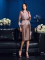 3/4 ermer taffeta spesielle anledninger sjal
