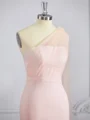 Sheath En skuldret Sweep/Børste train Strekk Crêpe Brudepikekjoleres