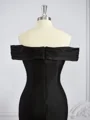 Sheath Bare Skuldre Sweep/Børste train Jersey Brudepikekjoleres