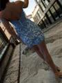 Sheath Bare Skuldre Bue Kort/Mini Blonder Korsett Kjole