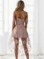 A-line kjole Bare Skuldre Kort/Mini Blonder Motekjoler