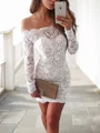Sheath Bare Skuldre Kort/Mini Blonder Motekjoler