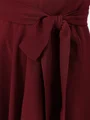 A-line kjole Scoop Asymmetrisk Chiffong Junior Brudepikekjoleres Med Belte/Sash