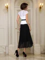 A-line kjole V-hals Asymmetrisk Chiffong Brudens Mor Kjolees Med Belte/Sash