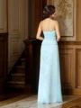 Sheath Stroppeløs Gulvlengde Satin Brudens Mor Kjolees
