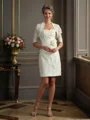 Sheath Sweetheart Knelengde Taft Brudens Mor Kjolees Med Profilering