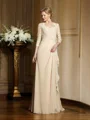 A-line kjole Sweetheart Sweep/Børste train Chiffong Brudens Mor Kjolees Med Blonder
