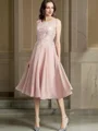 A-line kjole Scoop Te-Lengde Chiffong Brudens Mor Kjolees