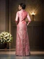 A-line kjole Stropper Gulvlengde Taft Brudens Mor Kjolees Med Blonder