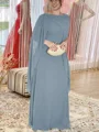 Sheath Scoop Gulvlengde Chiffong Brudens Mor Kjolees Med Volanger