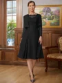 A-line kjole Scoop Knelengde Chiffong Brudens Mor Kjole med Blonder