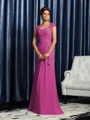 Sheath Sweetheart Sweep/Børste train Chiffong Brudens Mor Kjolees Med Applikasjoner Blonder