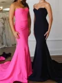 Sheath Sweetheart Court Train Stretch Crepe Dress