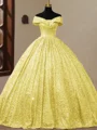 Ballkjole/Prinsesse Bare Skuldre Gulvlengde Korsett Ballkjole