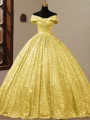 Ballkjole/Prinsesse Bare Skuldre Gulvlengde Korsett Ballkjole