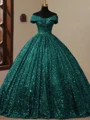 Ballkjole/Prinsesse Bare Skuldre Gulvlengde Korsett Ballkjole
