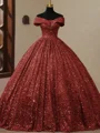 Ballkjole/Prinsesse Bare Skuldre Gulvlengde Korsett Ballkjole