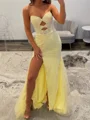 Sheath Sweetheart Applikasjoner Blonder Sweep/Børste train Tyll Ballkjole