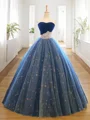 Ballkjole/Prinsesse Sweetheart Gulvlengde Net Ballkjole med Profilering