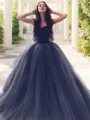 Ballkjole/Prinsesse Sweetheart Gulvlengde Tyll Ballkjole med Profilering