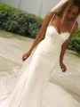 Sheath Sweetheart Sweep/Børste train Blonder Brudekjoleres