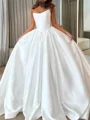 A-line kjole Rett Bane-tog Satin Korsett Brudekjoler